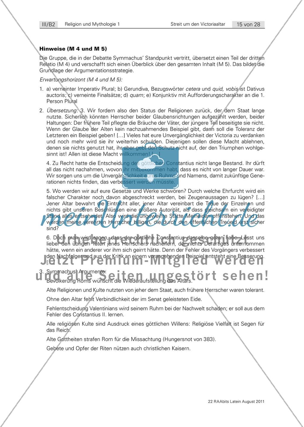 Gruppenarbeit: Die Protagonisten im Streit um den Victoriaaltar Preview 4
