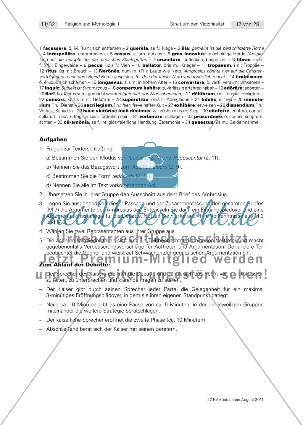 Gruppenarbeit: Die Protagonisten im Streit um den Victoriaaltar Preview 6