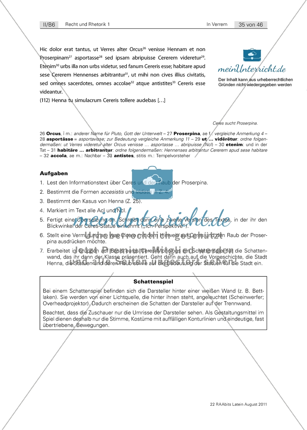 Cicero zum kennenlernen übersetzung