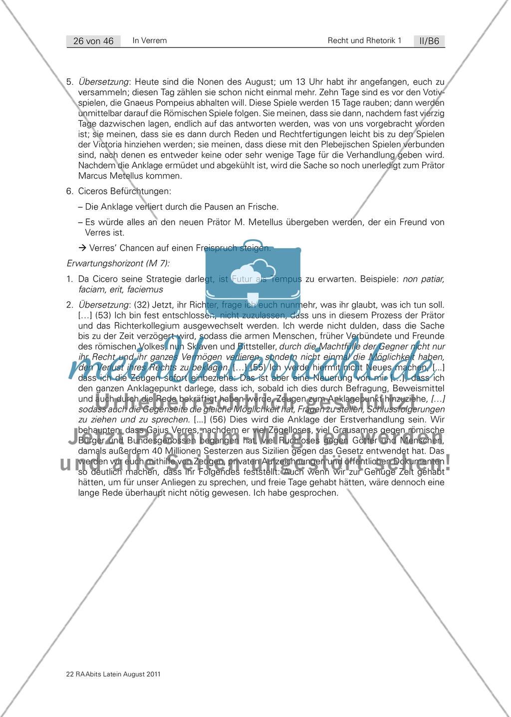 divinatio – Bewerbung um die Hauptanklage / Strategien von Verteidigung und Anklage Preview 12