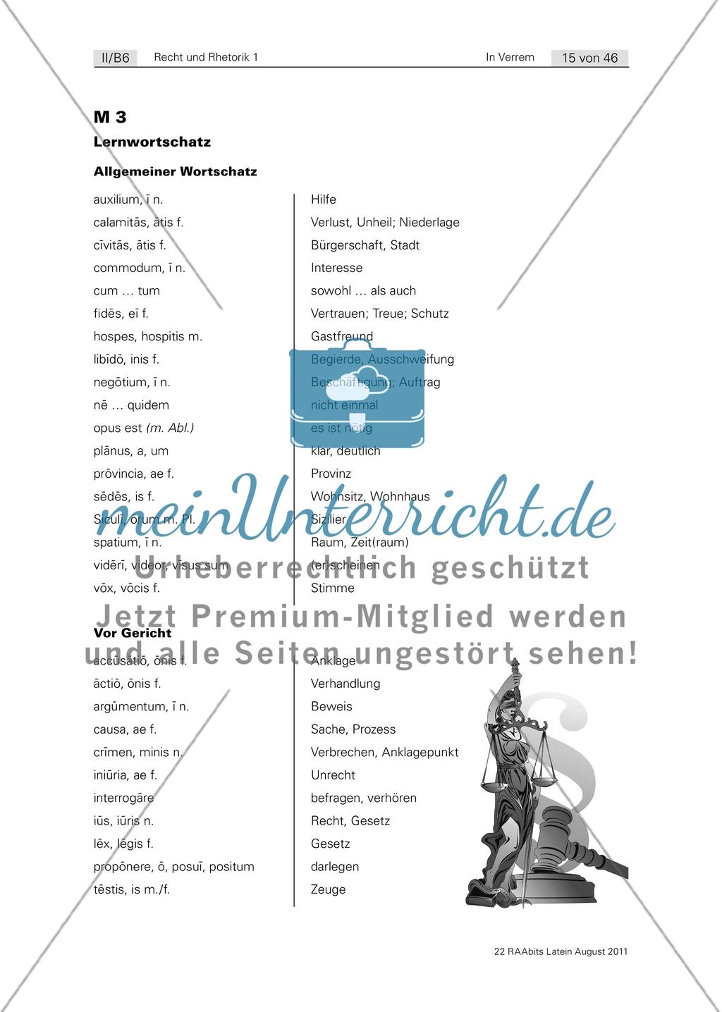 divinatio – Bewerbung um die Hauptanklage / Strategien von Verteidigung und Anklage Preview 1