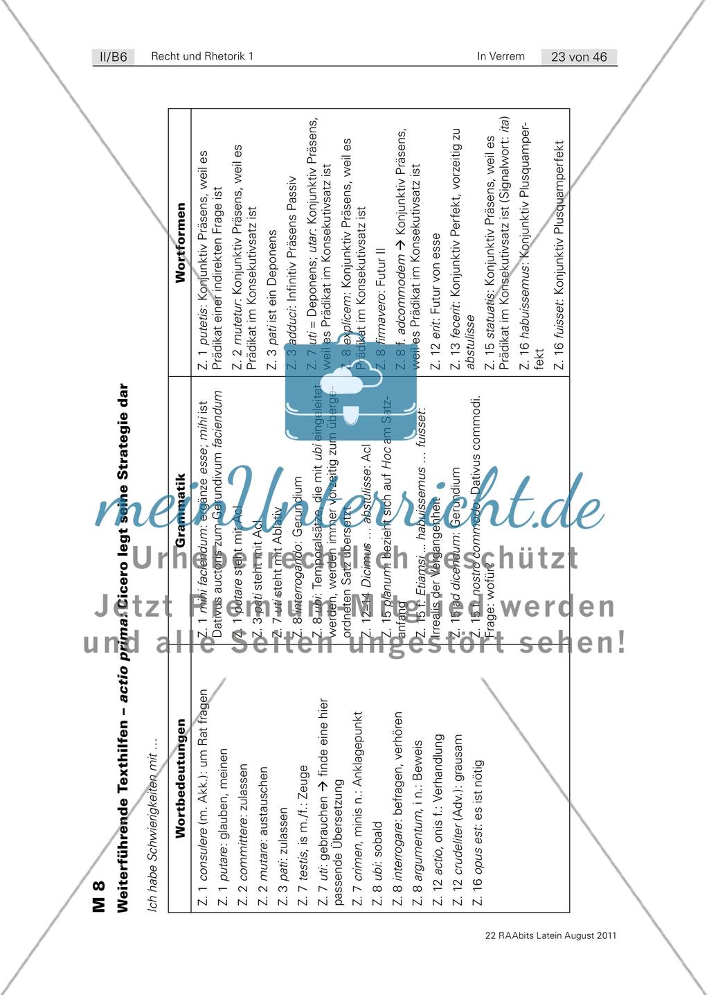 divinatio – Bewerbung um die Hauptanklage / Strategien von Verteidigung und Anklage Preview 9