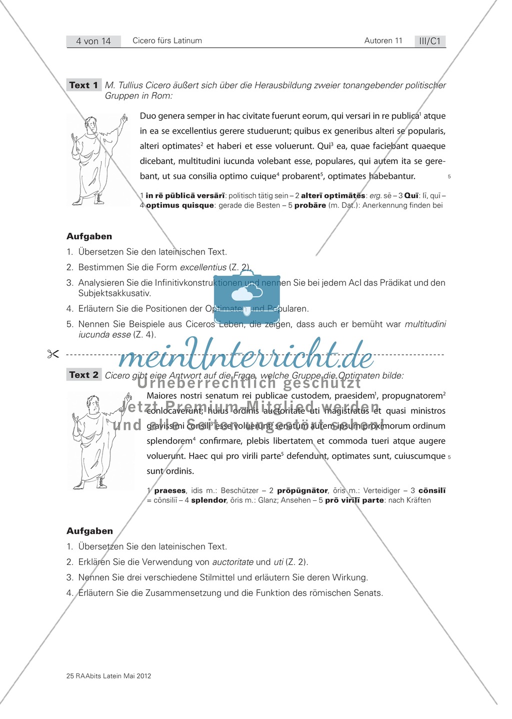 Cicero zum kennenlernen übersetzung