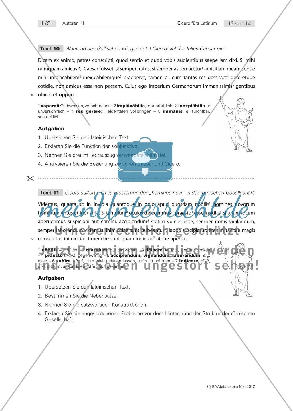 Fit für Cicero! Texte fürs Latinum mit Cicero als zentralem Autor Preview 13