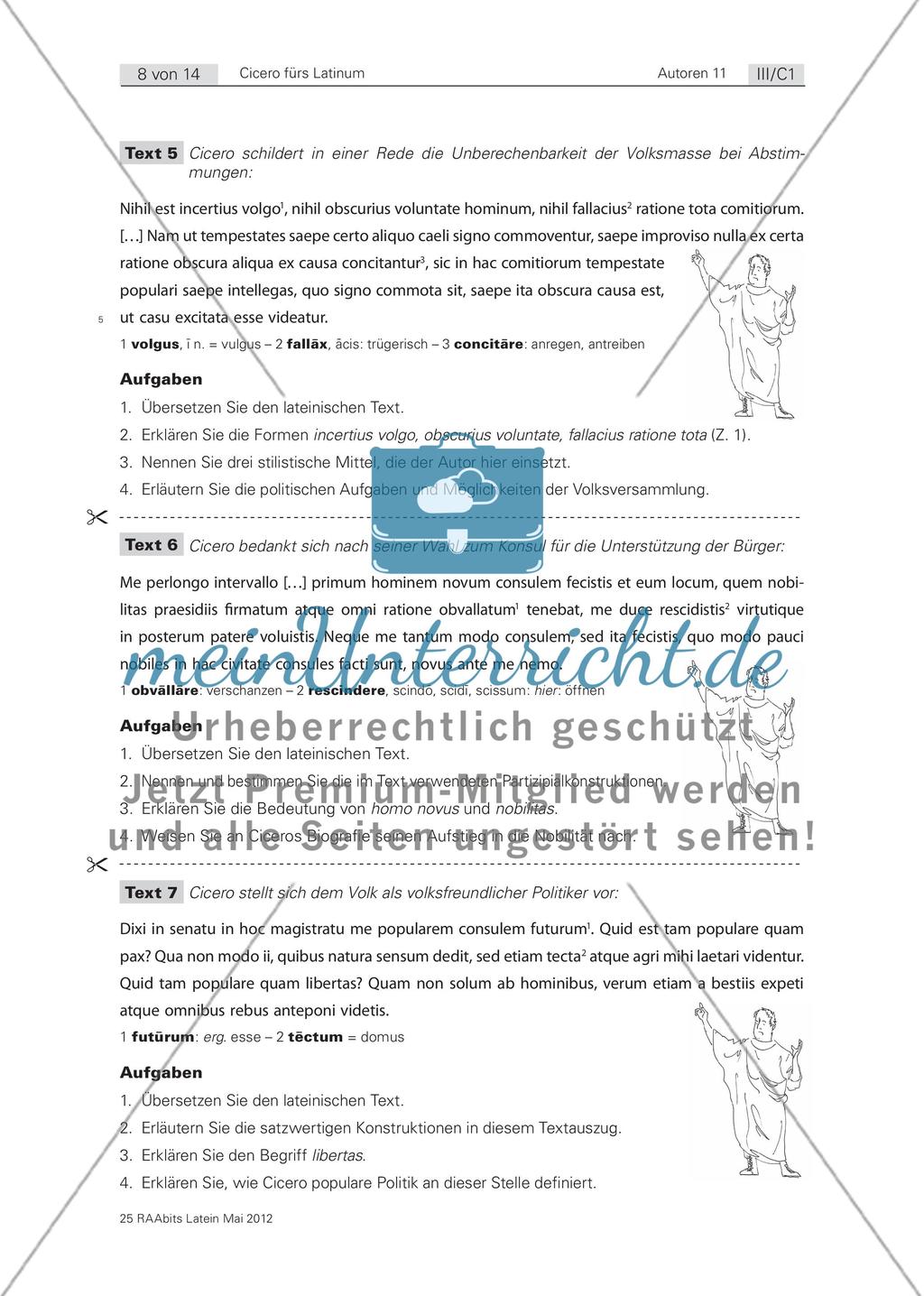 Fit für Cicero! Texte fürs Latinum mit Cicero als zentralem Autor Preview 8