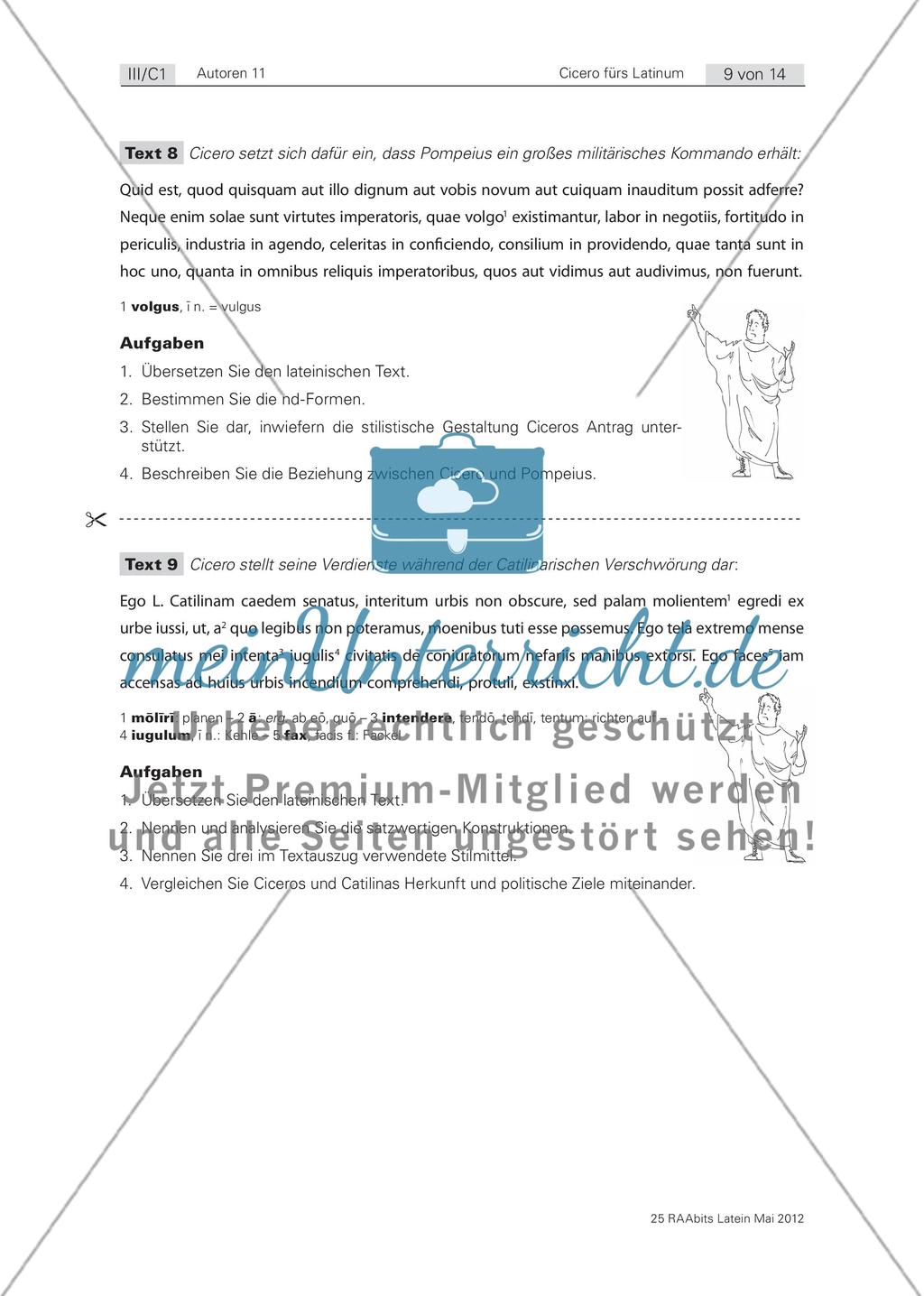 Fit für Cicero! Texte fürs Latinum mit Cicero als zentralem Autor Preview 9