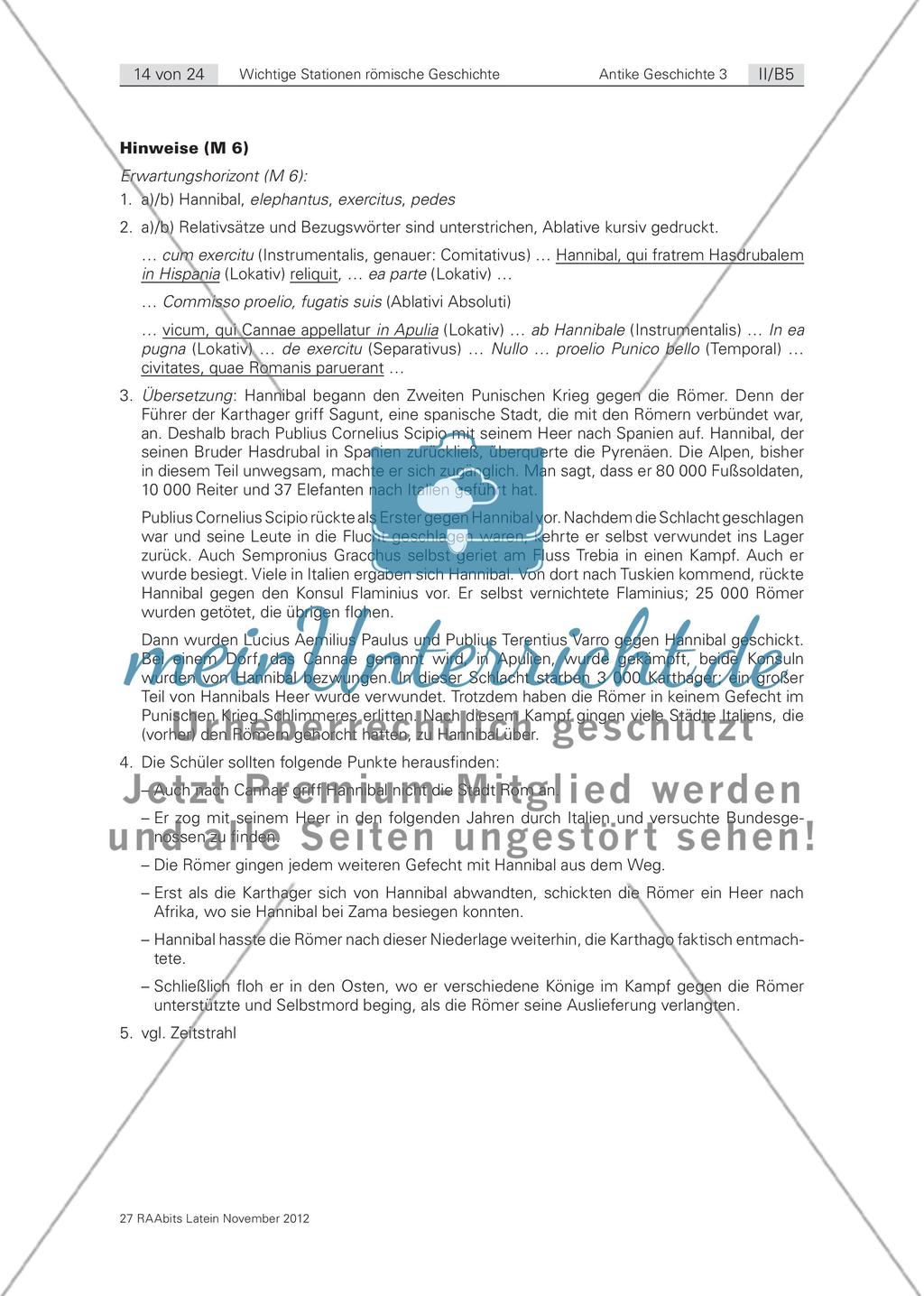 Wichtige Stationen der römischen Geschichte – Textarbeit Preview 9