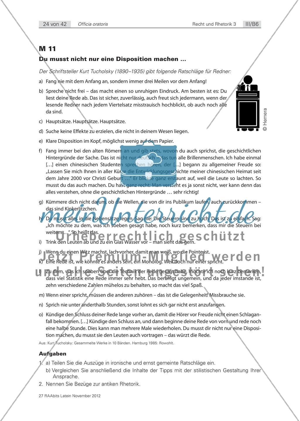 Zweite Aufgabe: die dispositio / Dritte Aufgabe: die elocutio Preview 2