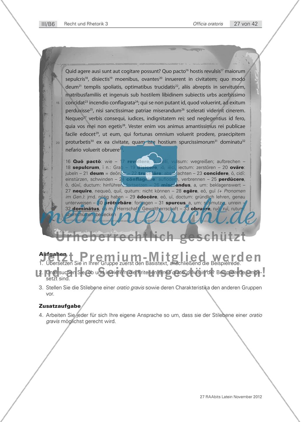 Zweite Aufgabe: die dispositio / Dritte Aufgabe: die elocutio Preview 5