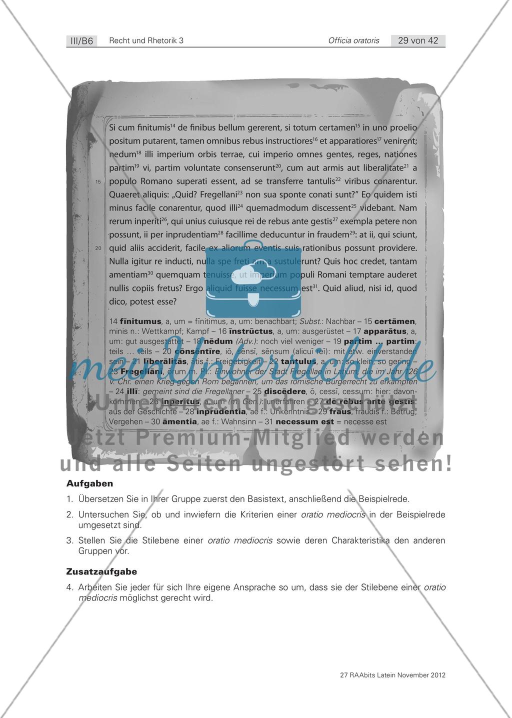 Zweite Aufgabe: die dispositio / Dritte Aufgabe: die elocutio Preview 7