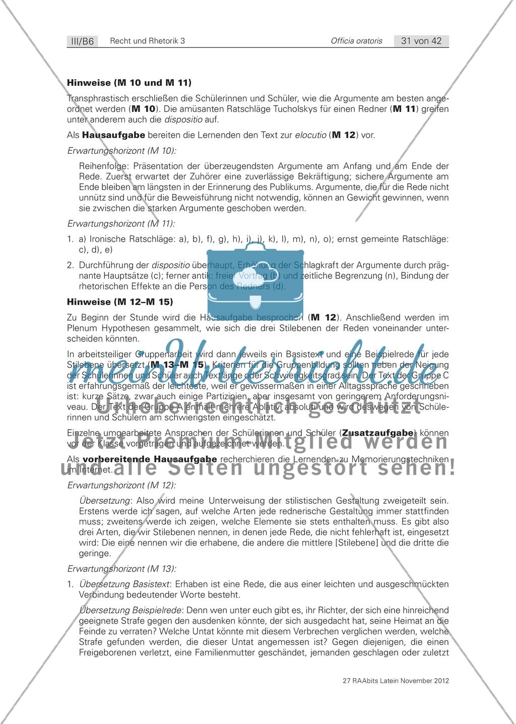 Zweite Aufgabe: die dispositio / Dritte Aufgabe: die elocutio Preview 9