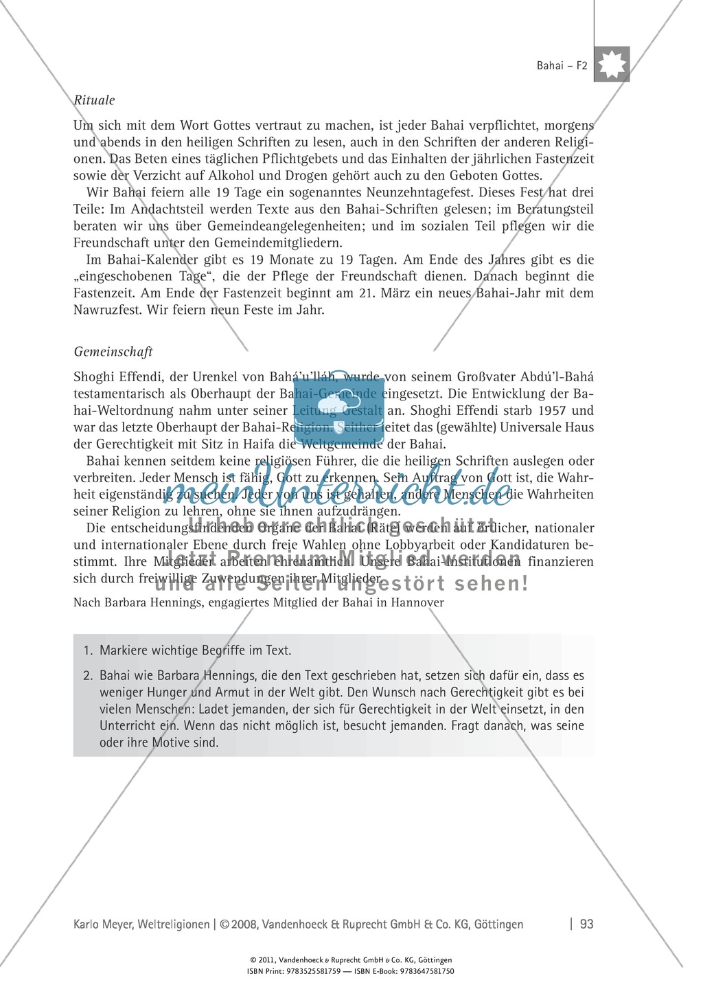 Weltreligionen: Die Lehre des Bahai Preview 13