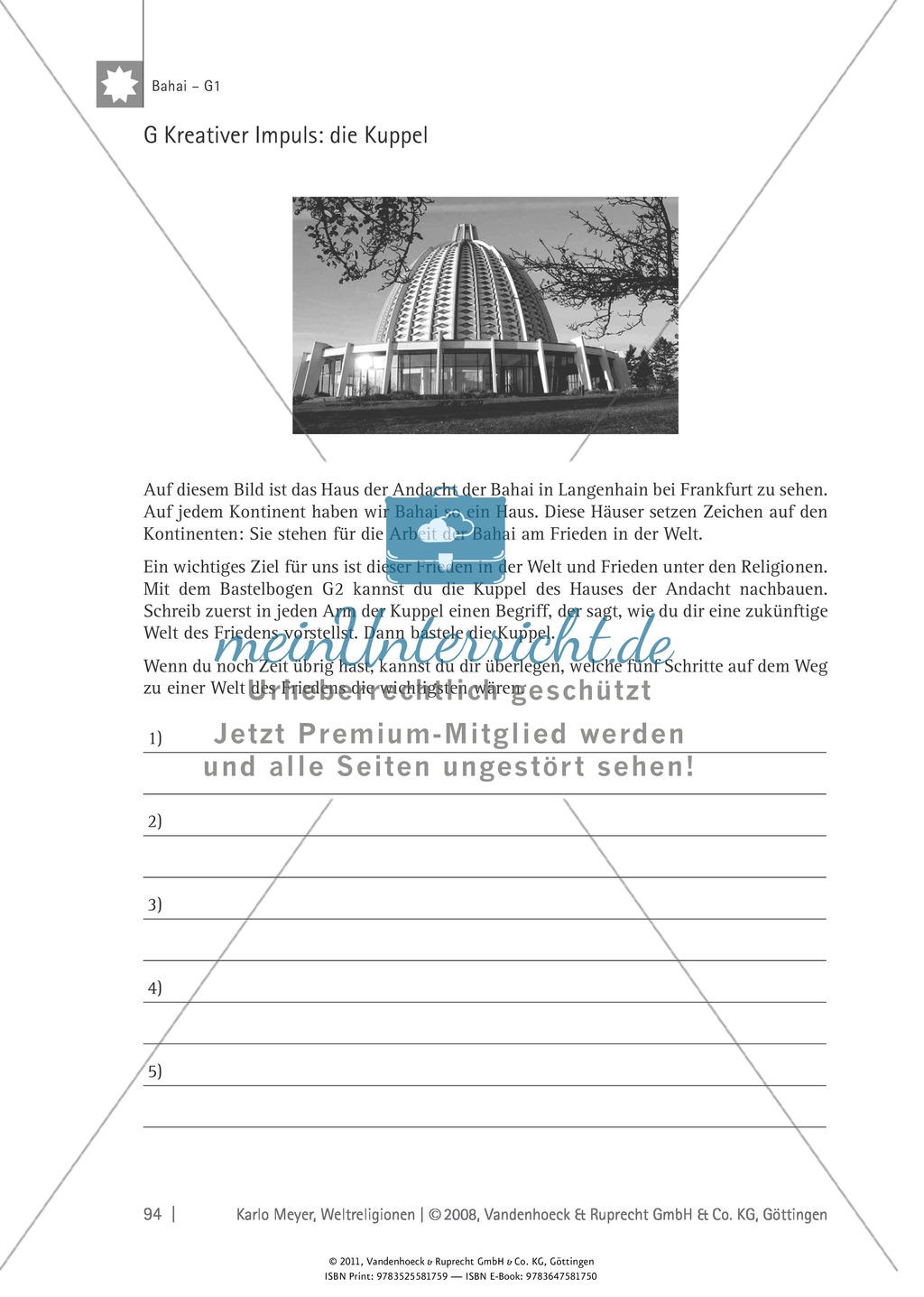 Weltreligionen: Die Lehre des Bahai Preview 14