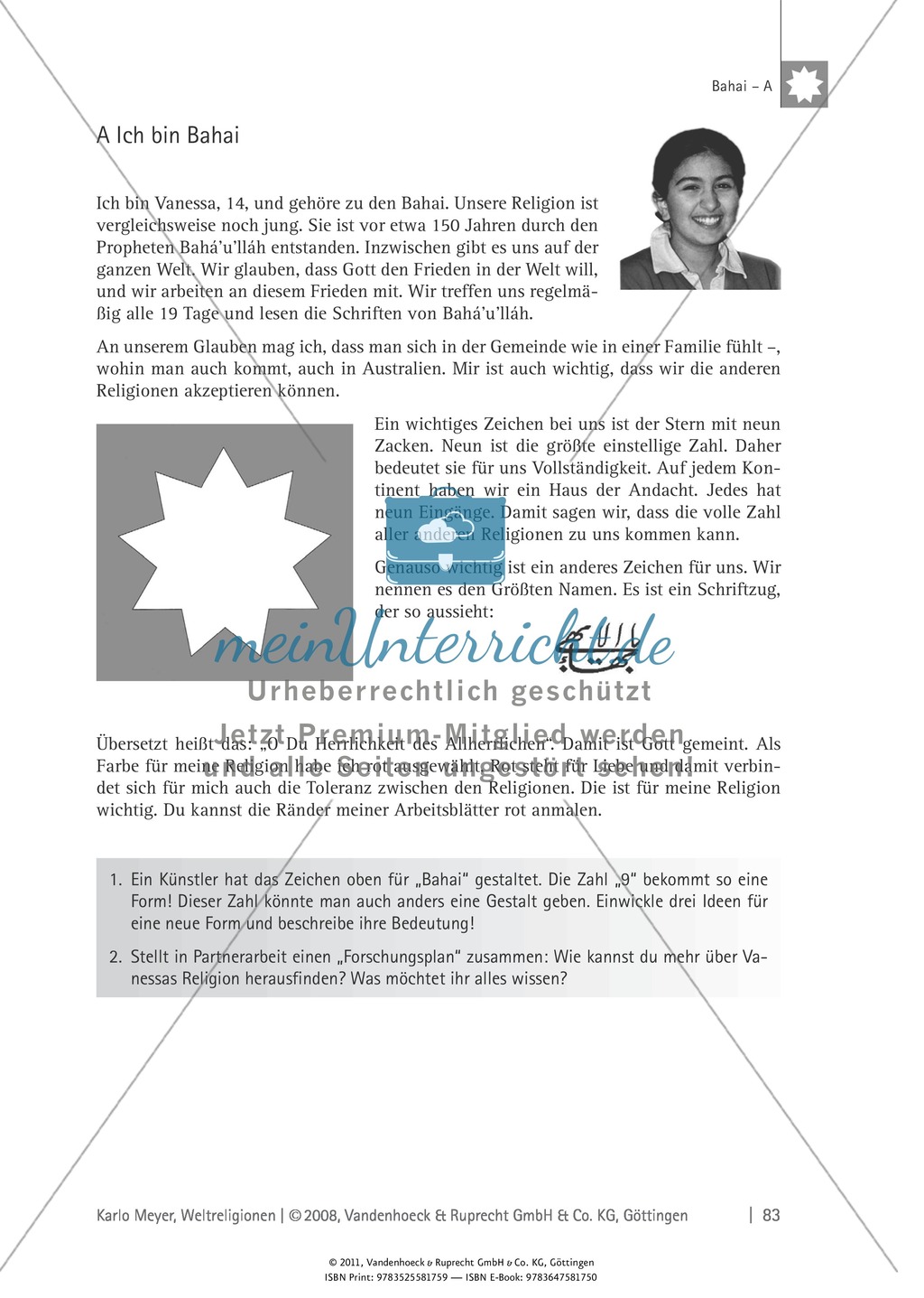 Weltreligionen: Die Lehre des Bahai Preview 3