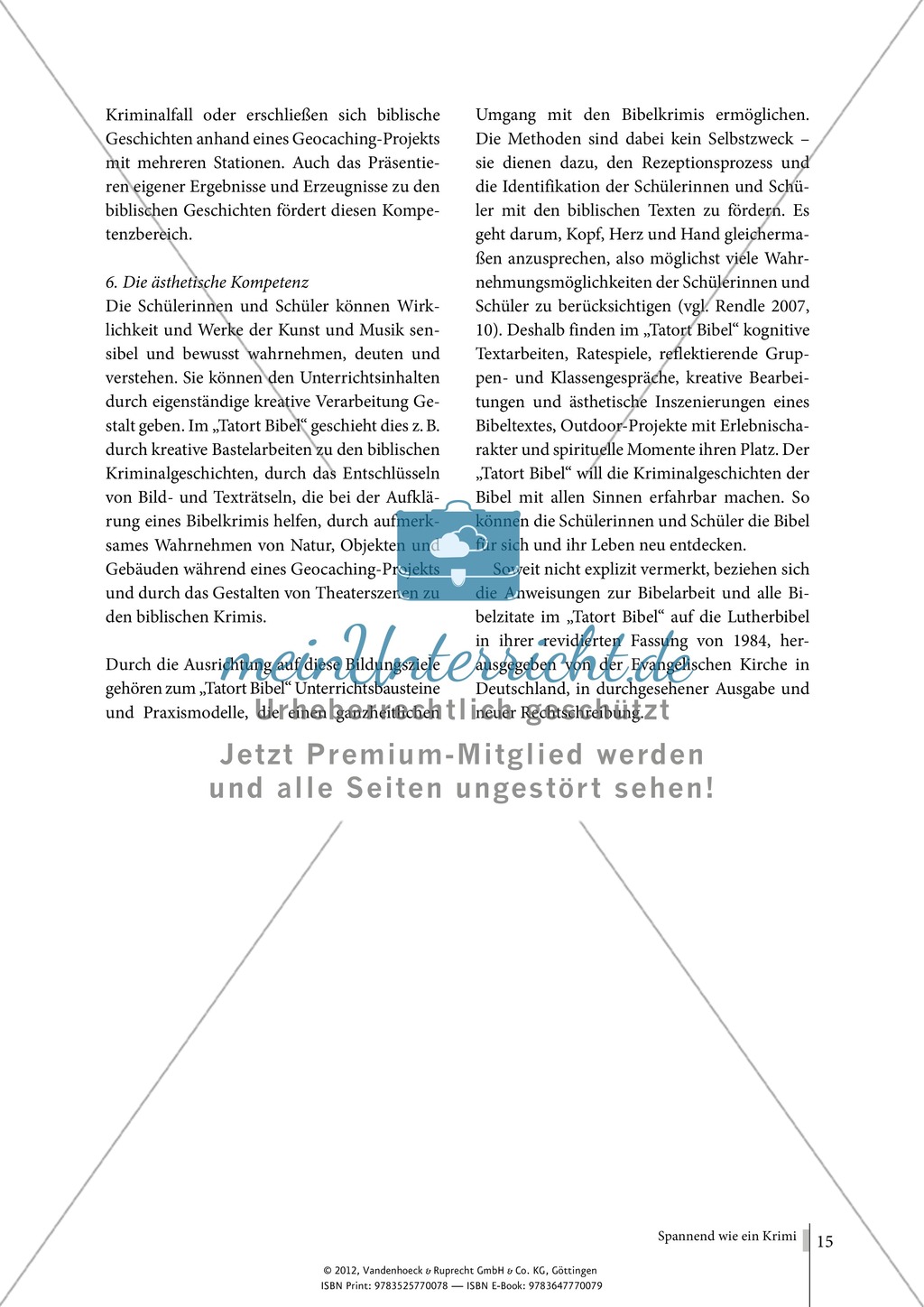 Die Bibel als Krimi lesen: Einführung für Lehrkräfte Preview 9
