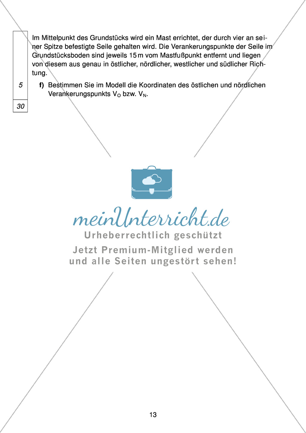 Abituraufgaben Bayern 2011 für Mathematik: Aufgaben zu Analysis, Stochastik und Geometrie Preview 12