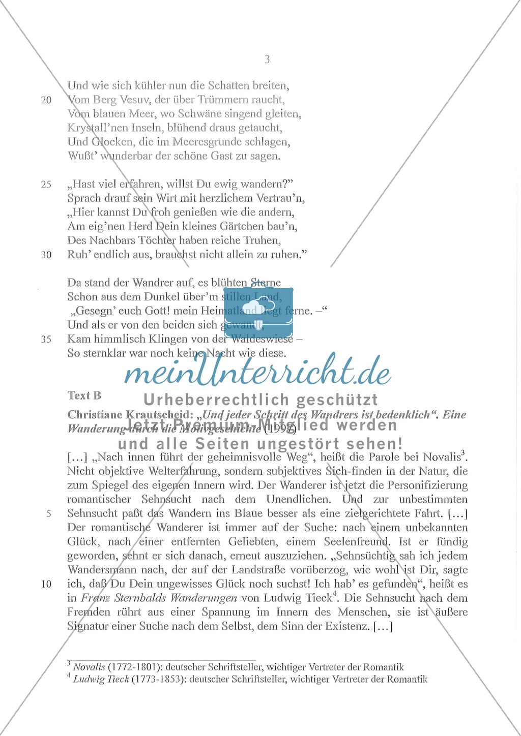 Abituraufgaben Bayern 2011: Aufgabe I - Erschließen eines literarischen Textes Preview 2