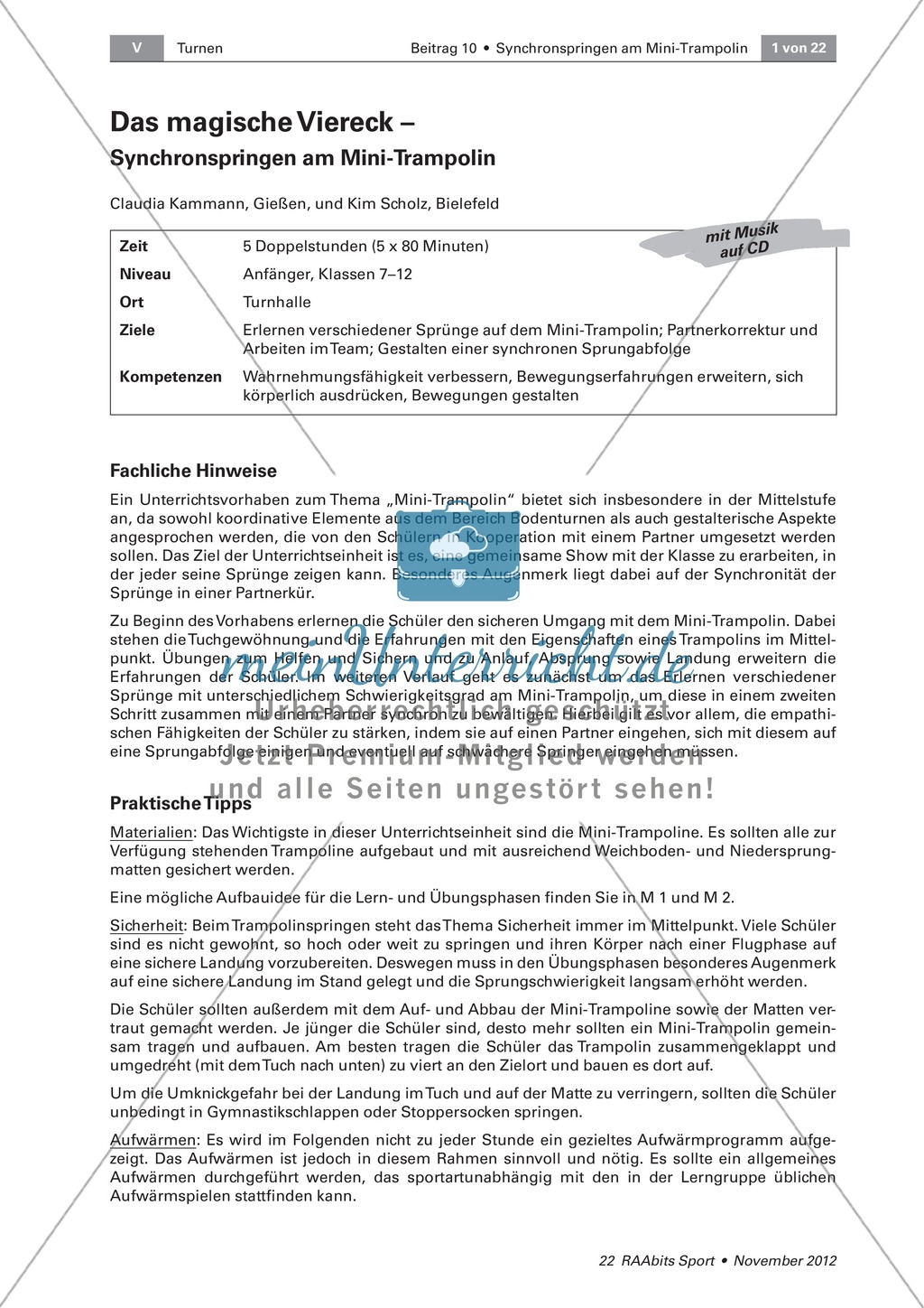 Trampolin: Im Duett springen Preview 1