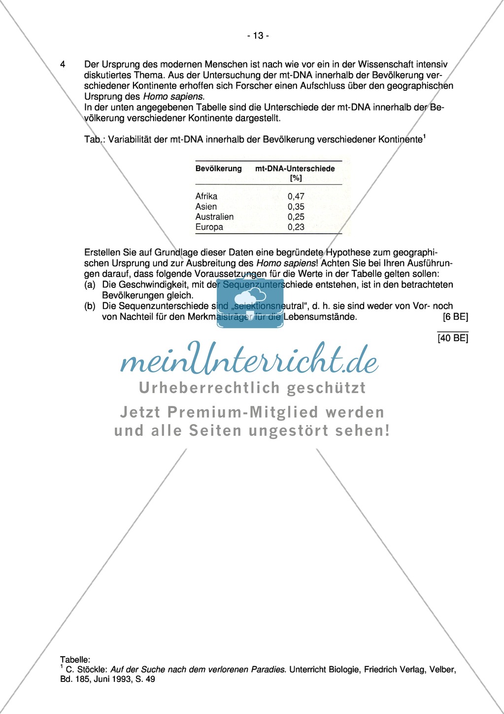 Abituraufgaben Bayern 2011 zu Verhalten,Neurobiologie, Physiologie und Genetik Preview 12