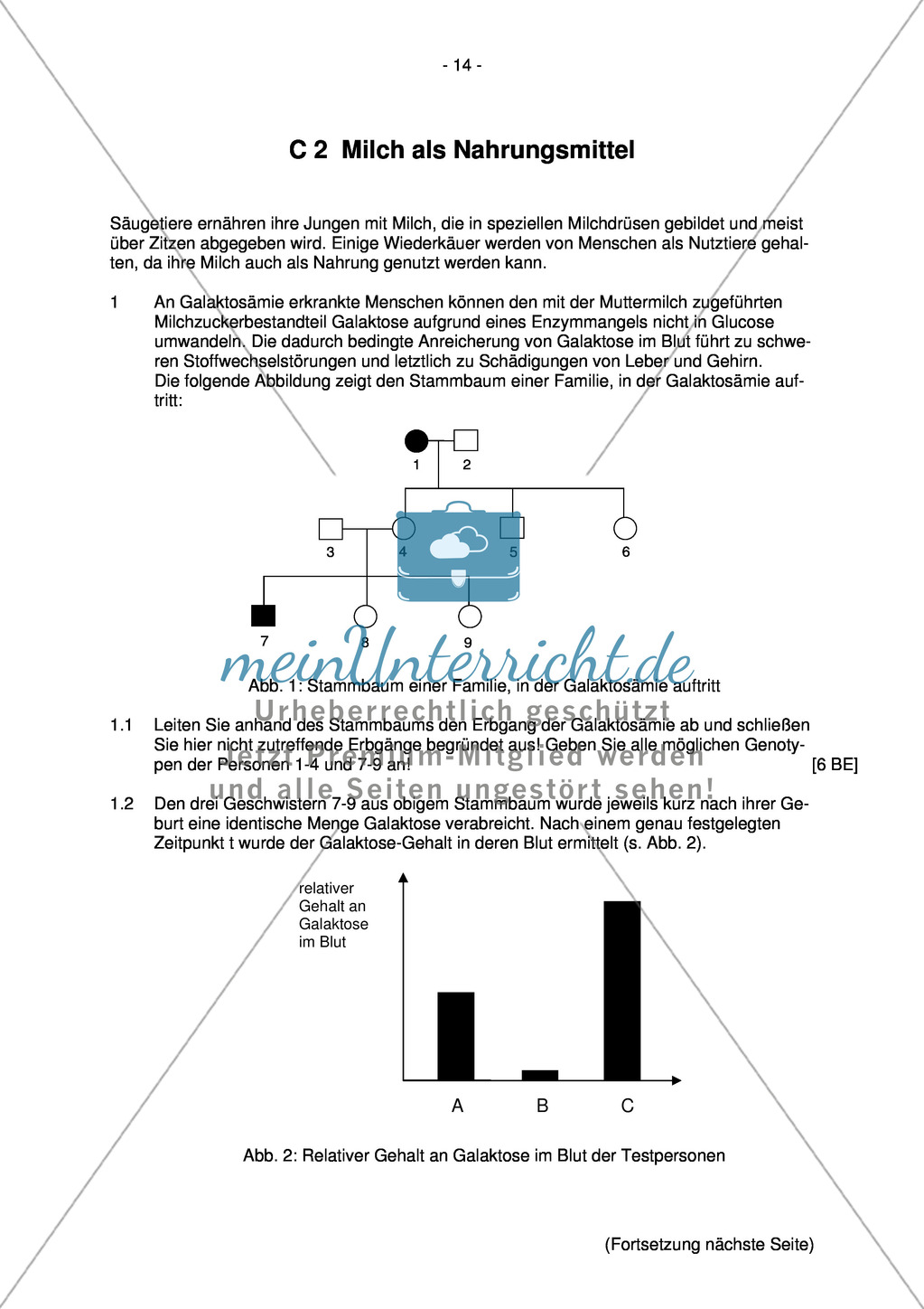 Abituraufgaben Bayern 2011 zu Verhalten,Neurobiologie, Physiologie und Genetik Preview 13