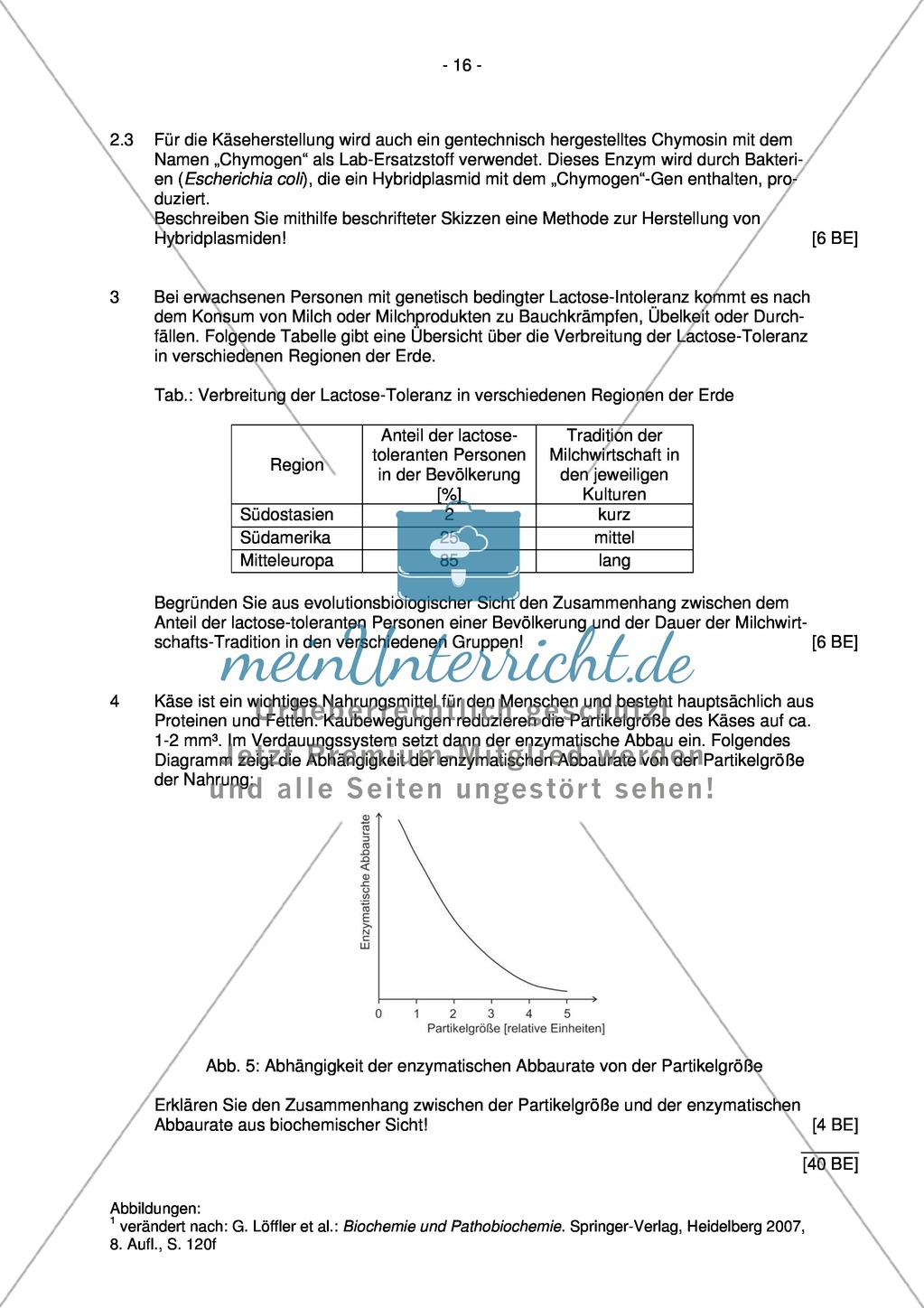 Abituraufgaben Bayern 2011 zu Verhalten,Neurobiologie, Physiologie und Genetik Preview 15