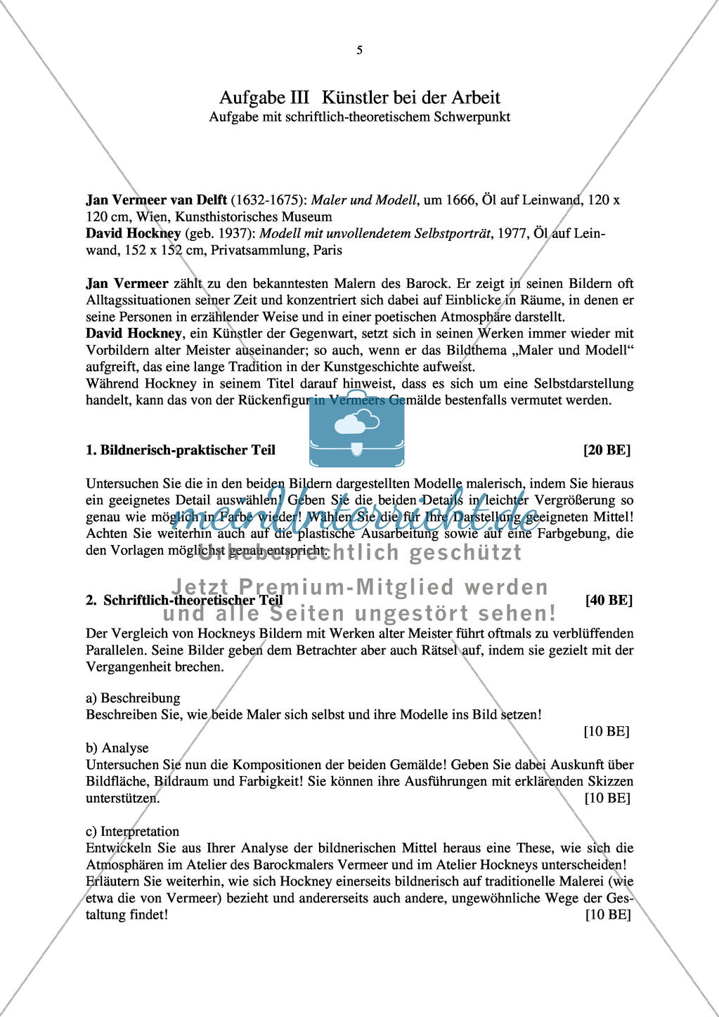 Abituraufgaben Bayern 2012: Erstellen von Zeichnungen zu Textilstrukturen, Gestaltung einer Plastik sowie Beschreibung und Erläuterung des Begriffes