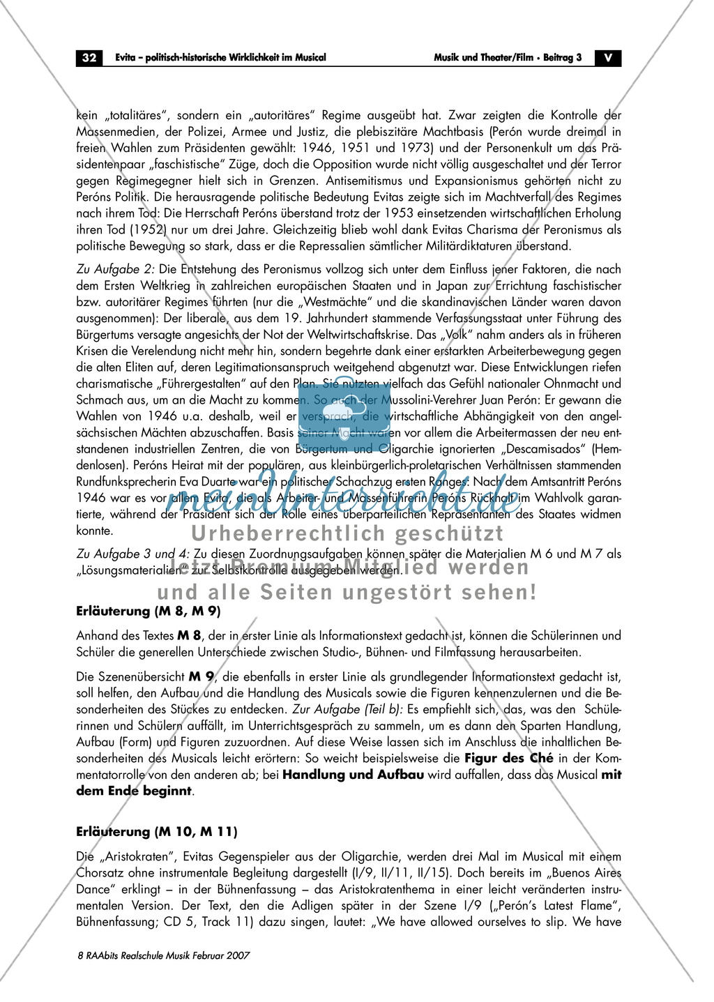 Die Entstehung des Musicals