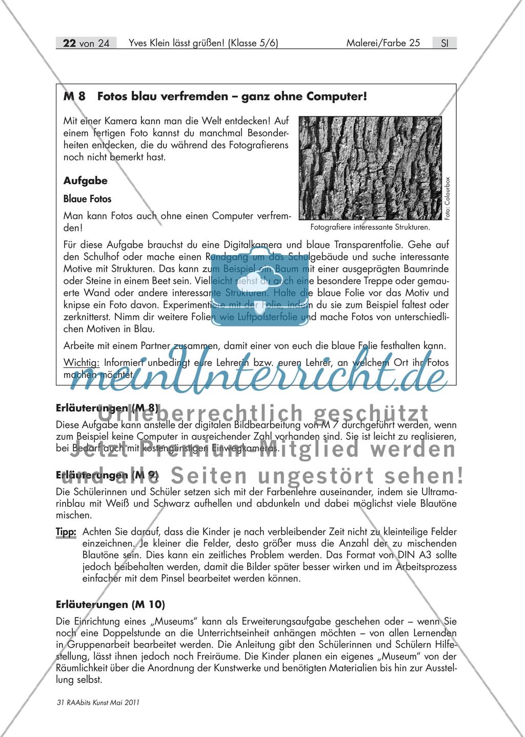 Fotos blau verfremden – ganz ohne Computer! / Blautöne mischen / Das Blaue Museum Preview 1
