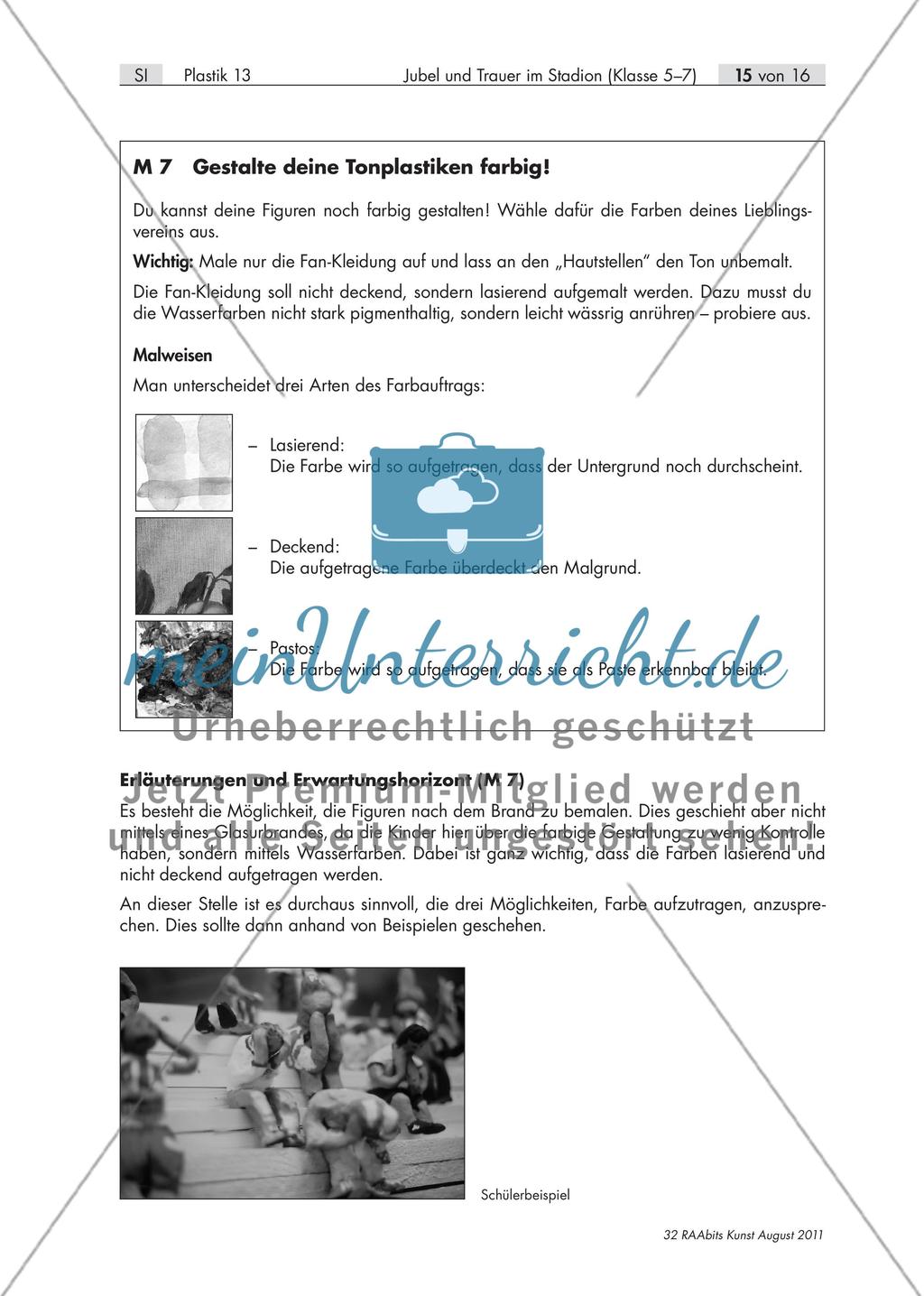Jubel und Trauer im Stadion – Gefühle plastisch ausdrücken Preview 15
