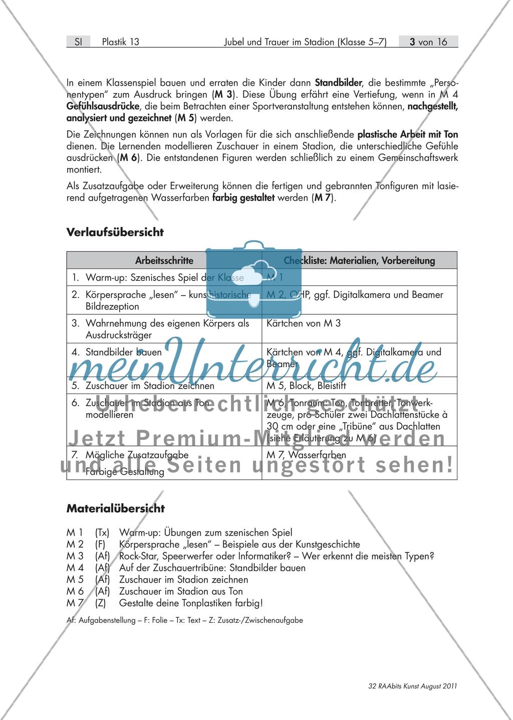 Jubel und Trauer im Stadion – Gefühle plastisch ausdrücken Preview 3
