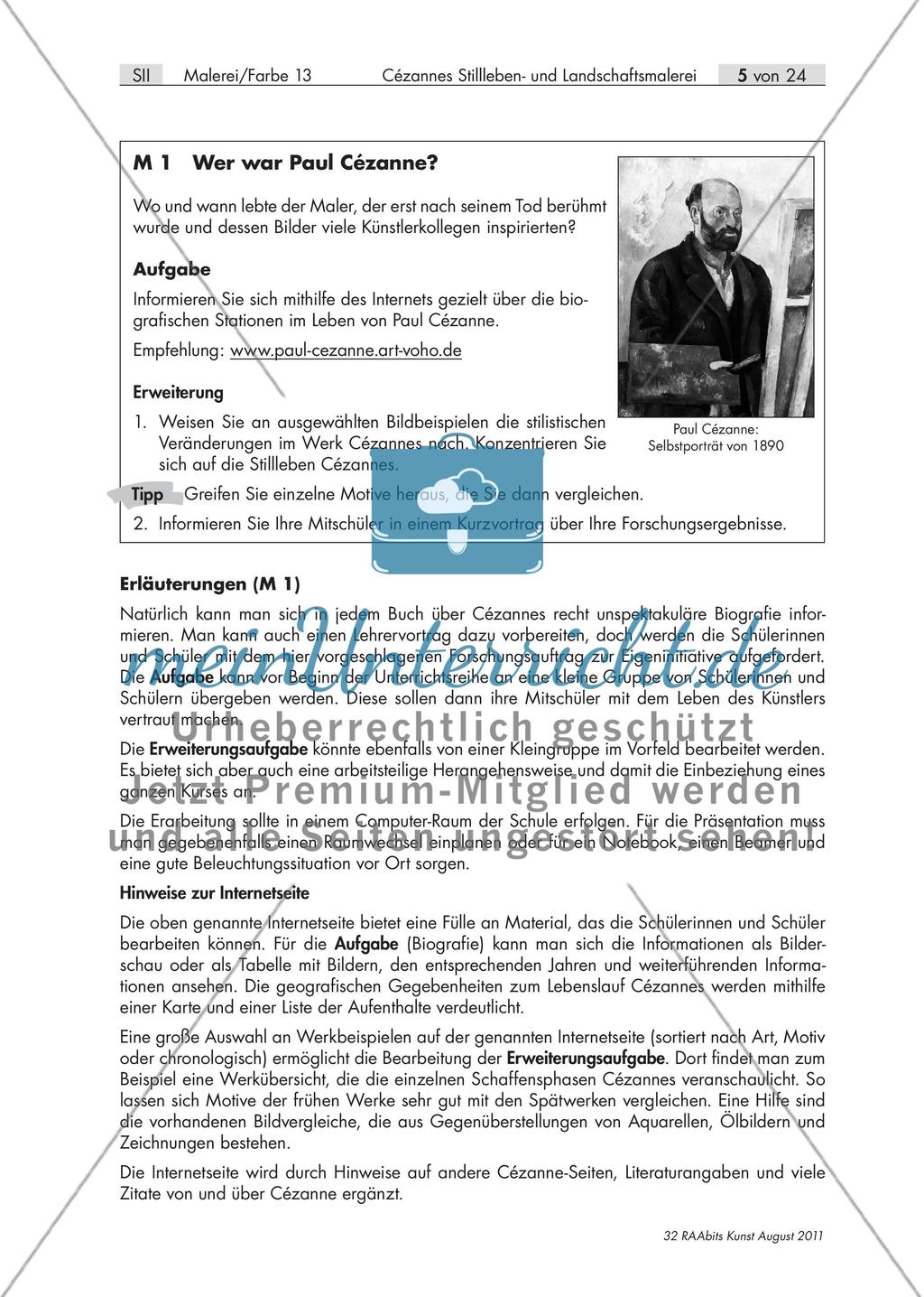 Wer war Paul Cézanne? / Weniger ist mehr – Cézannes Aquarelltechnik Preview 1
