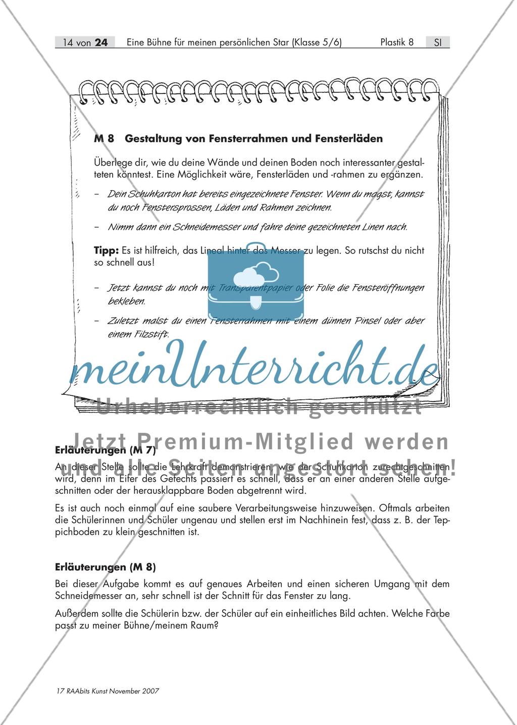 Eine Bühne für meinen persönlichen Star – Raumgestaltung mit Alltagsgegenständen (Klasse 5/6) Preview 14