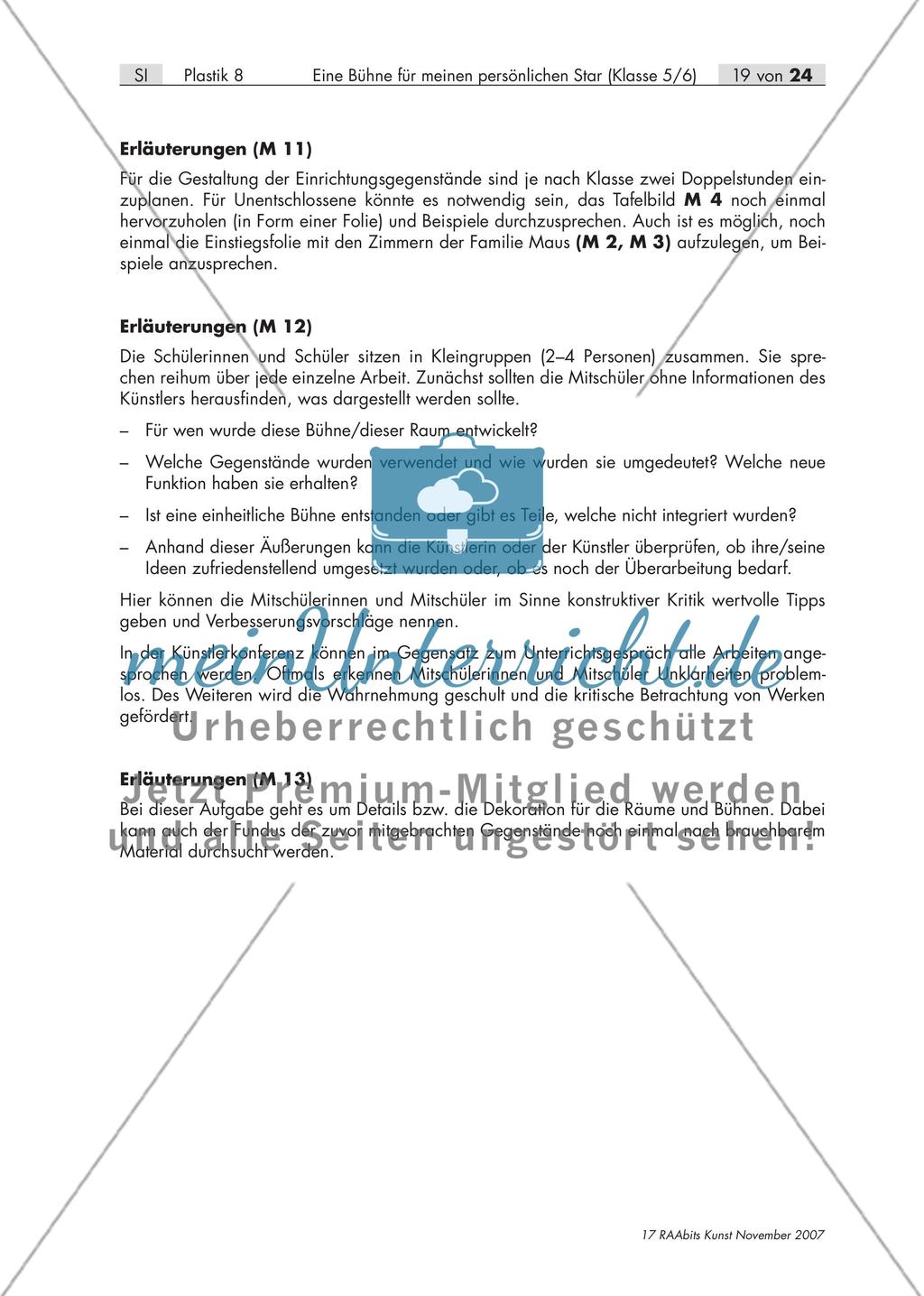 Eine Bühne für meinen persönlichen Star – Raumgestaltung mit Alltagsgegenständen (Klasse 5/6) Preview 19