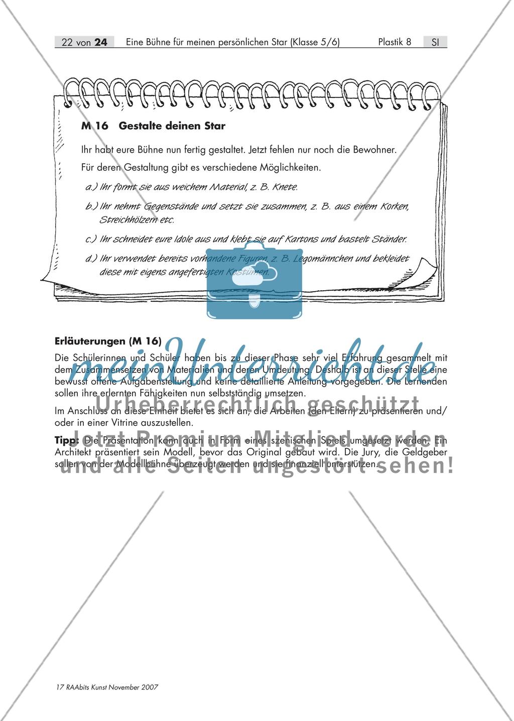 Eine Bühne für meinen persönlichen Star – Raumgestaltung mit Alltagsgegenständen (Klasse 5/6) Preview 22