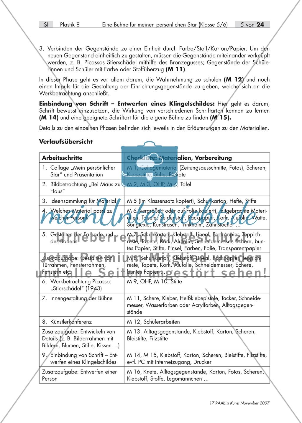Eine Bühne für meinen persönlichen Star – Raumgestaltung mit Alltagsgegenständen (Klasse 5/6) Preview 5