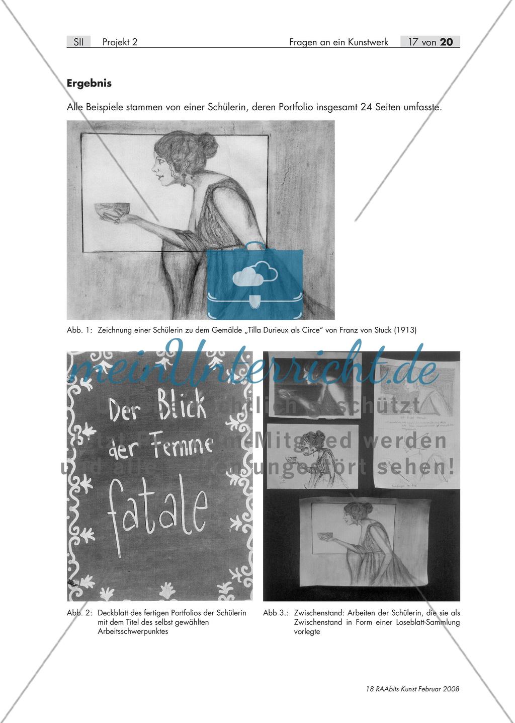 Fragen an ein Kunstwerk – Erstellen eines Portfolios zum Thema „Adaptionen von Kunstwerken“ (S II) Preview 17