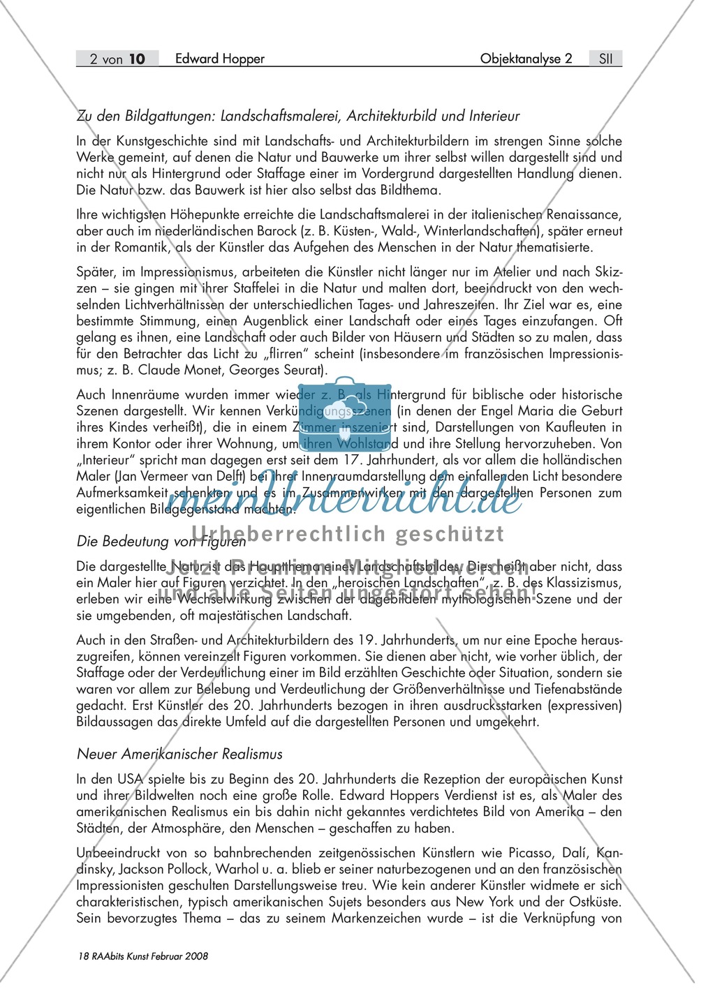 Anfertigung einer Hell-Dunkel-Skizze nach dem Vorbild von Edward Hopper Preview 2