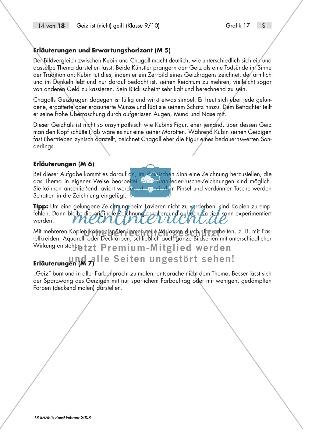 Unterrichtseinheit mit dem Titel: