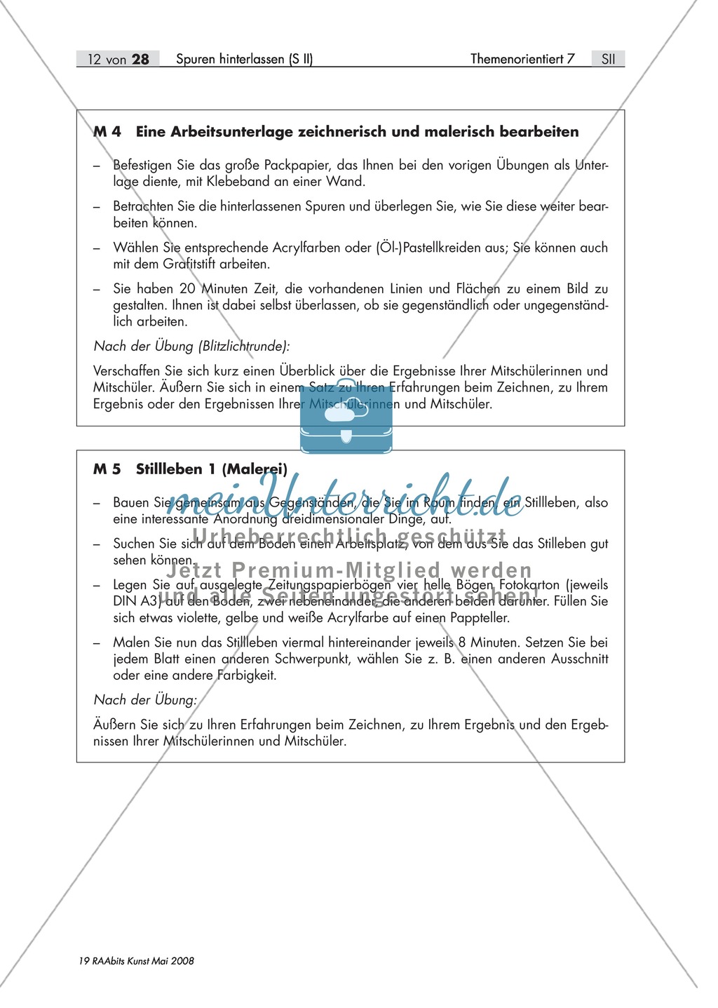 Unterrichtseinheit/Projekt zum Thema