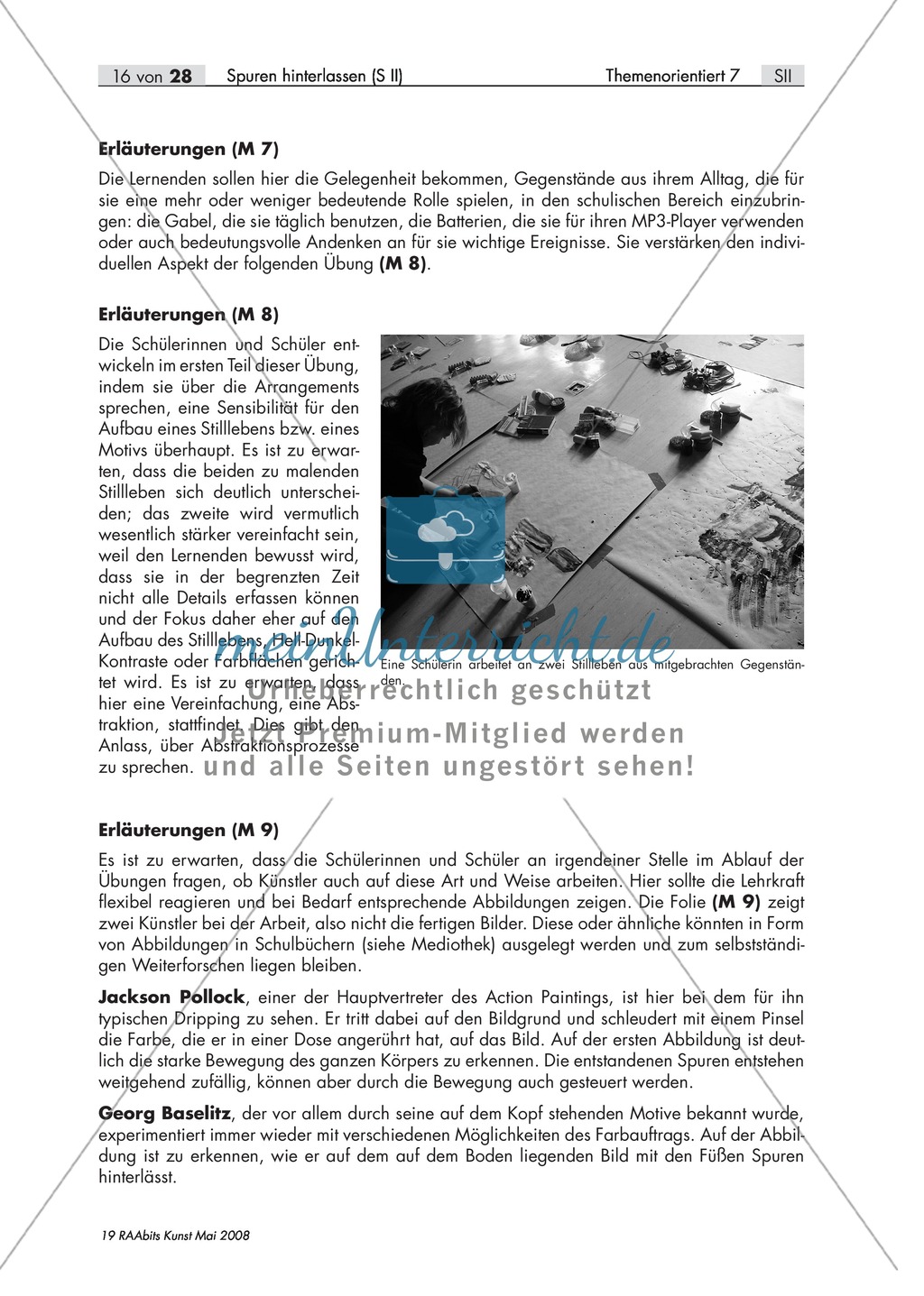 Unterrichtseinheit/Projekt zum Thema