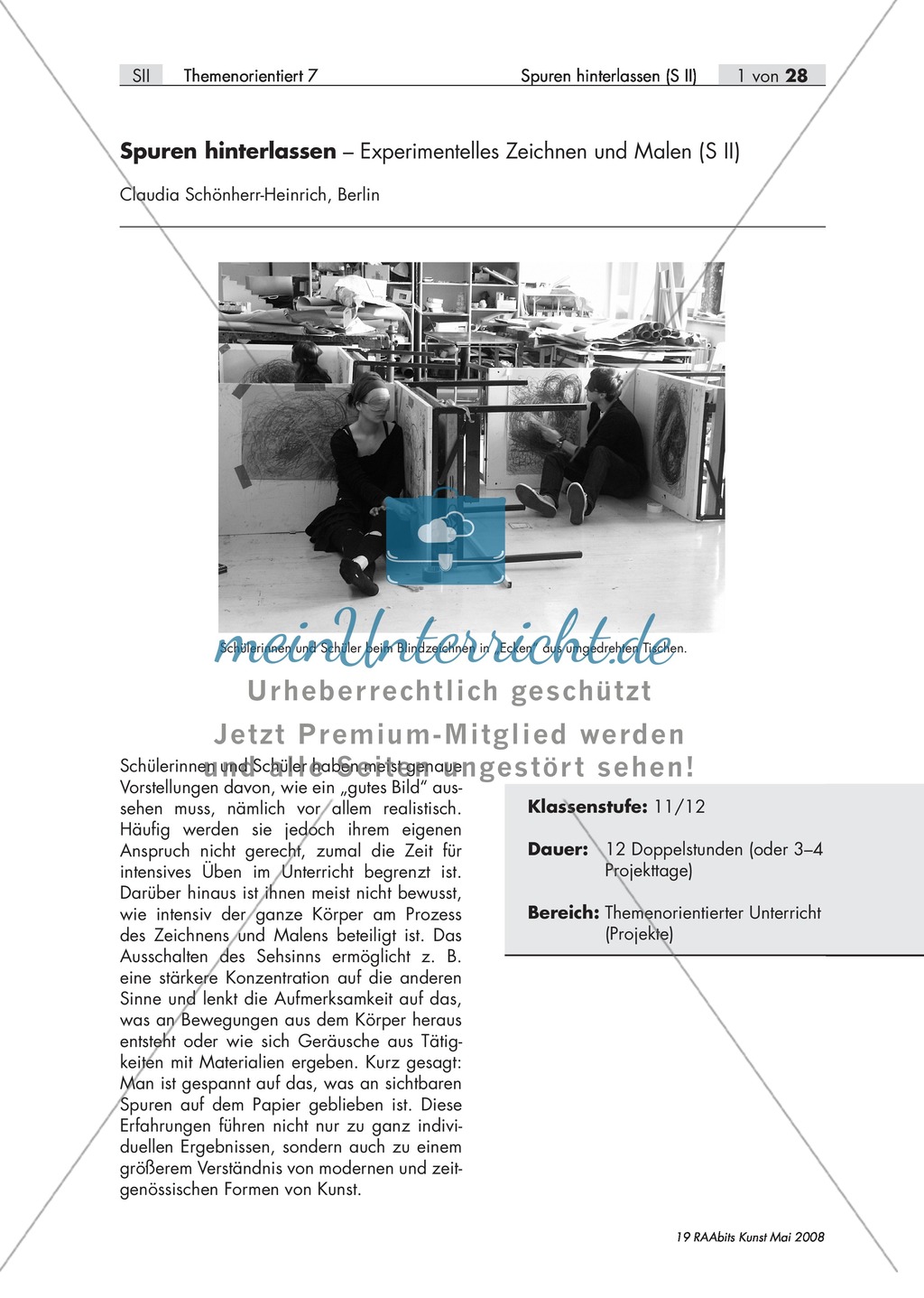 Unterrichtseinheit/Projekt zum Thema