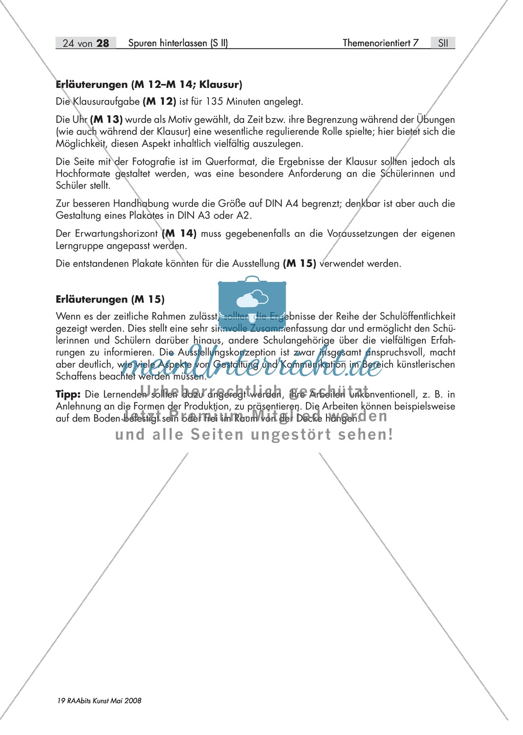 Unterrichtseinheit/Projekt zum Thema
