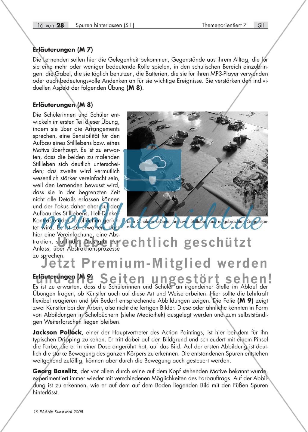Hausaufgabe: Zwei Tüten mit identischen Gegenständen mitbringen / Stillleben 2 (Malerei) Preview 2