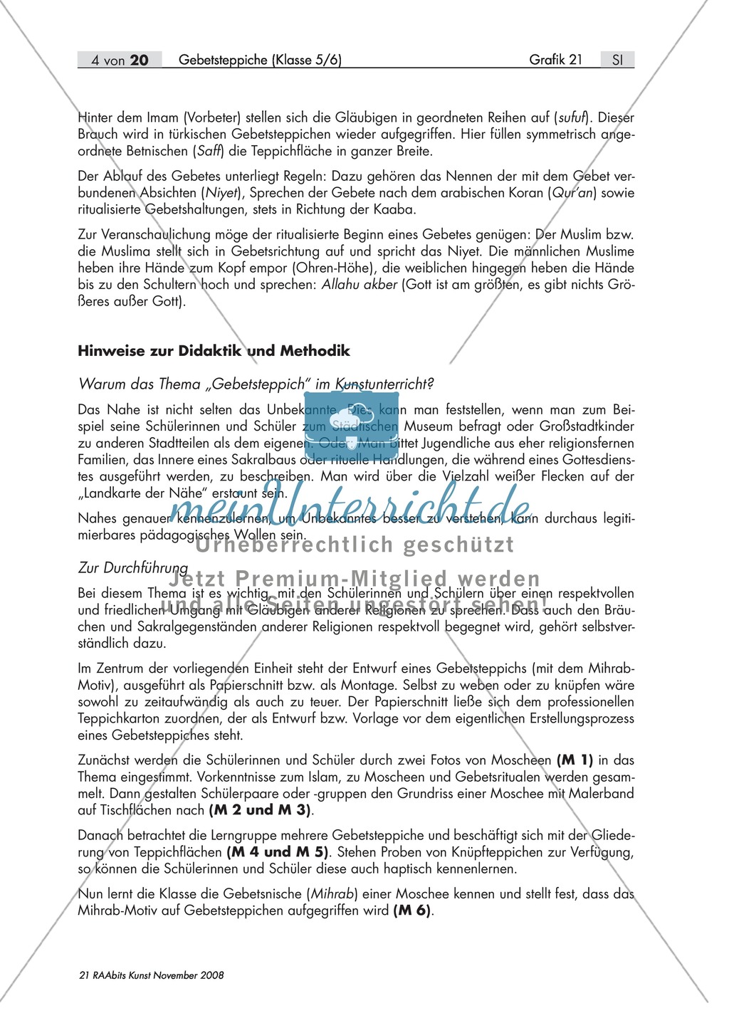 Unterrichtseinheit zum Thema