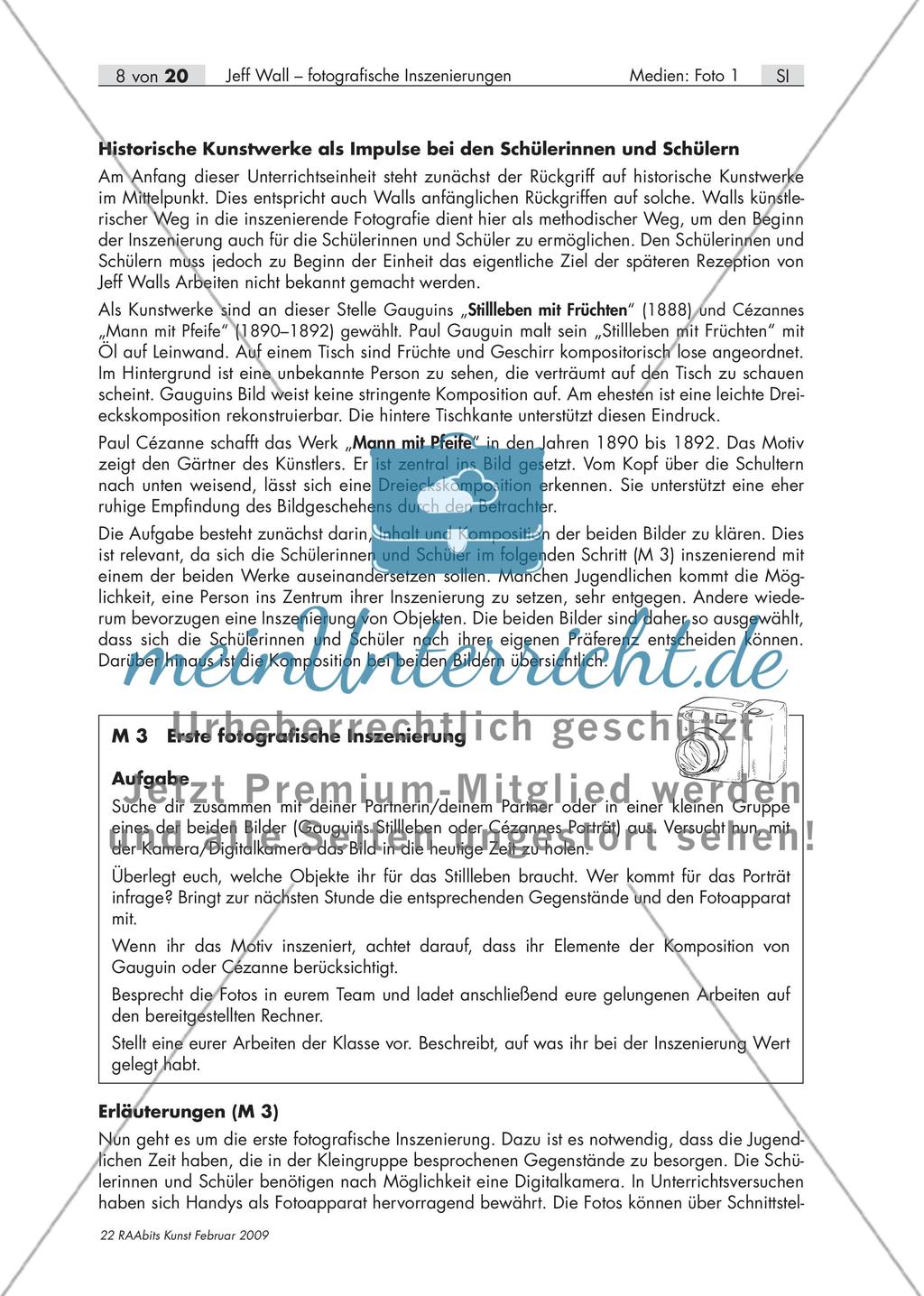 Rezeption: Werke von Paul Gauguin und Paul Cézanne – Bildbetrachtung, Herausarbeiten der Unterschiede Preview 3