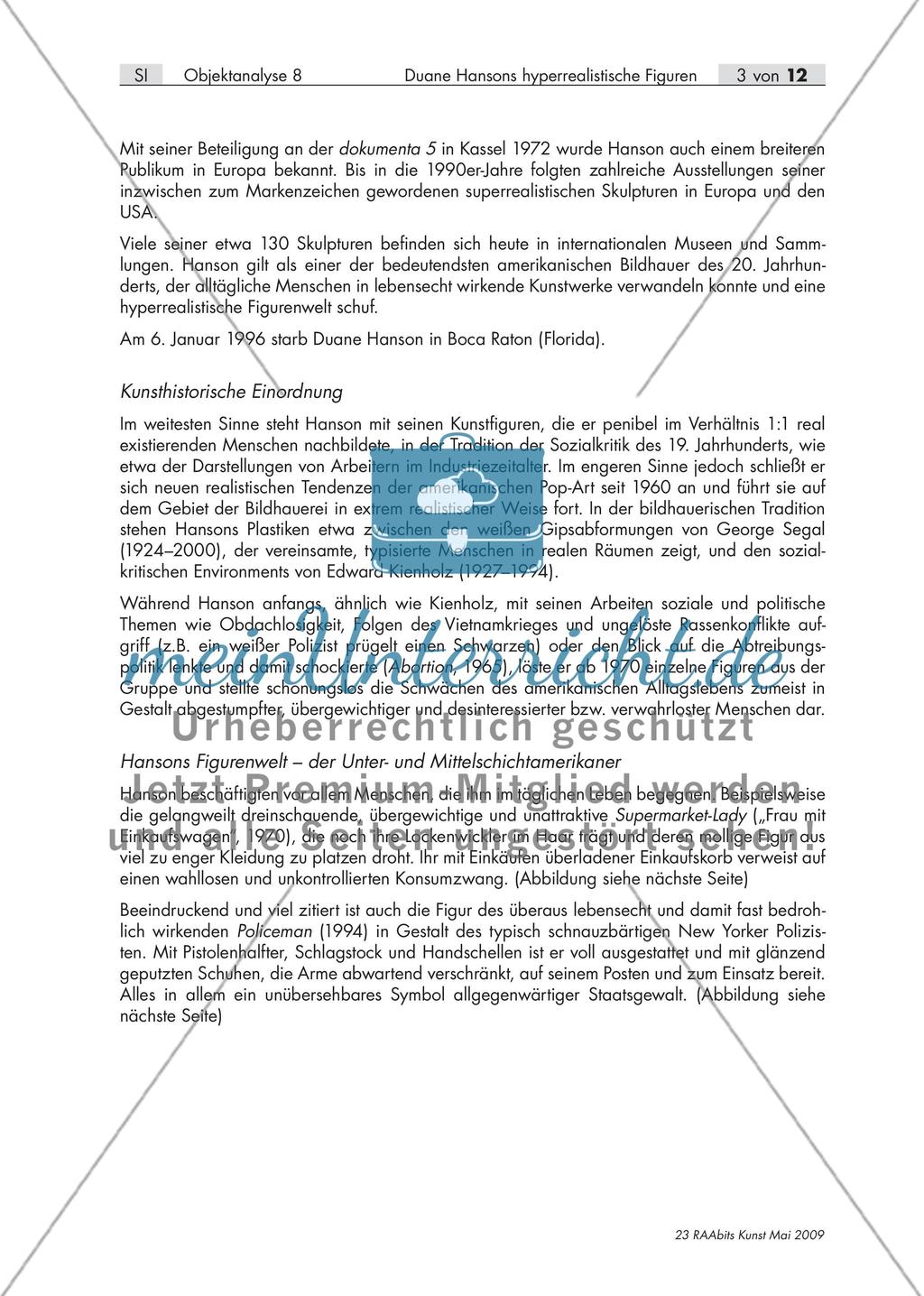 Echter als echt – Duane Hansons hyperrealistische Figuren (S I und SII) Preview 3