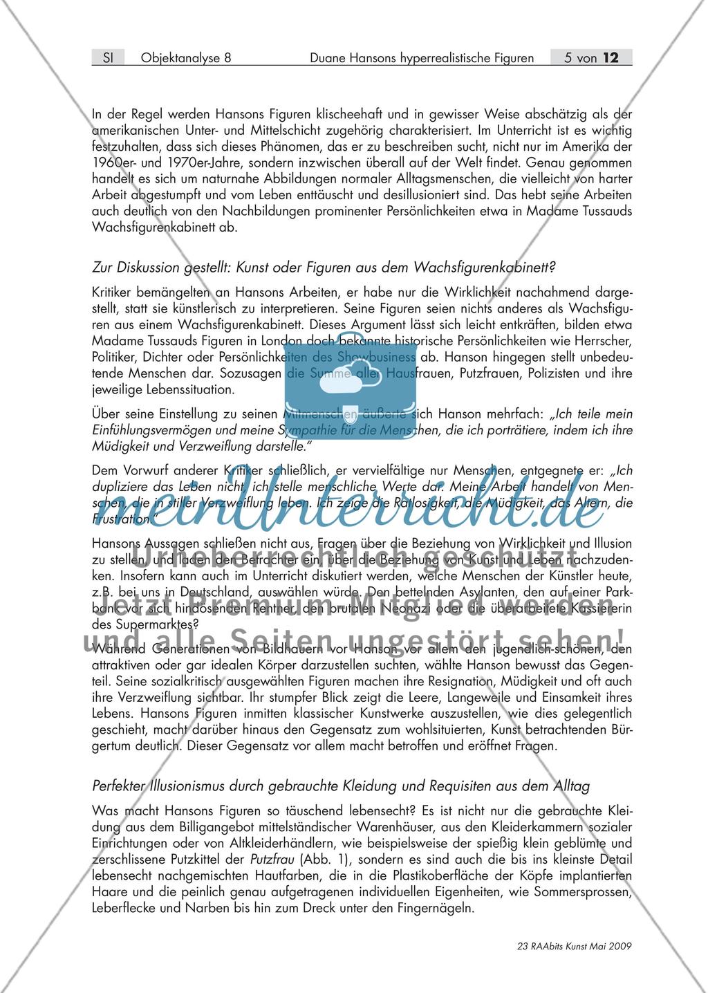 Echter als echt – Duane Hansons hyperrealistische Figuren (S I und SII) Preview 5