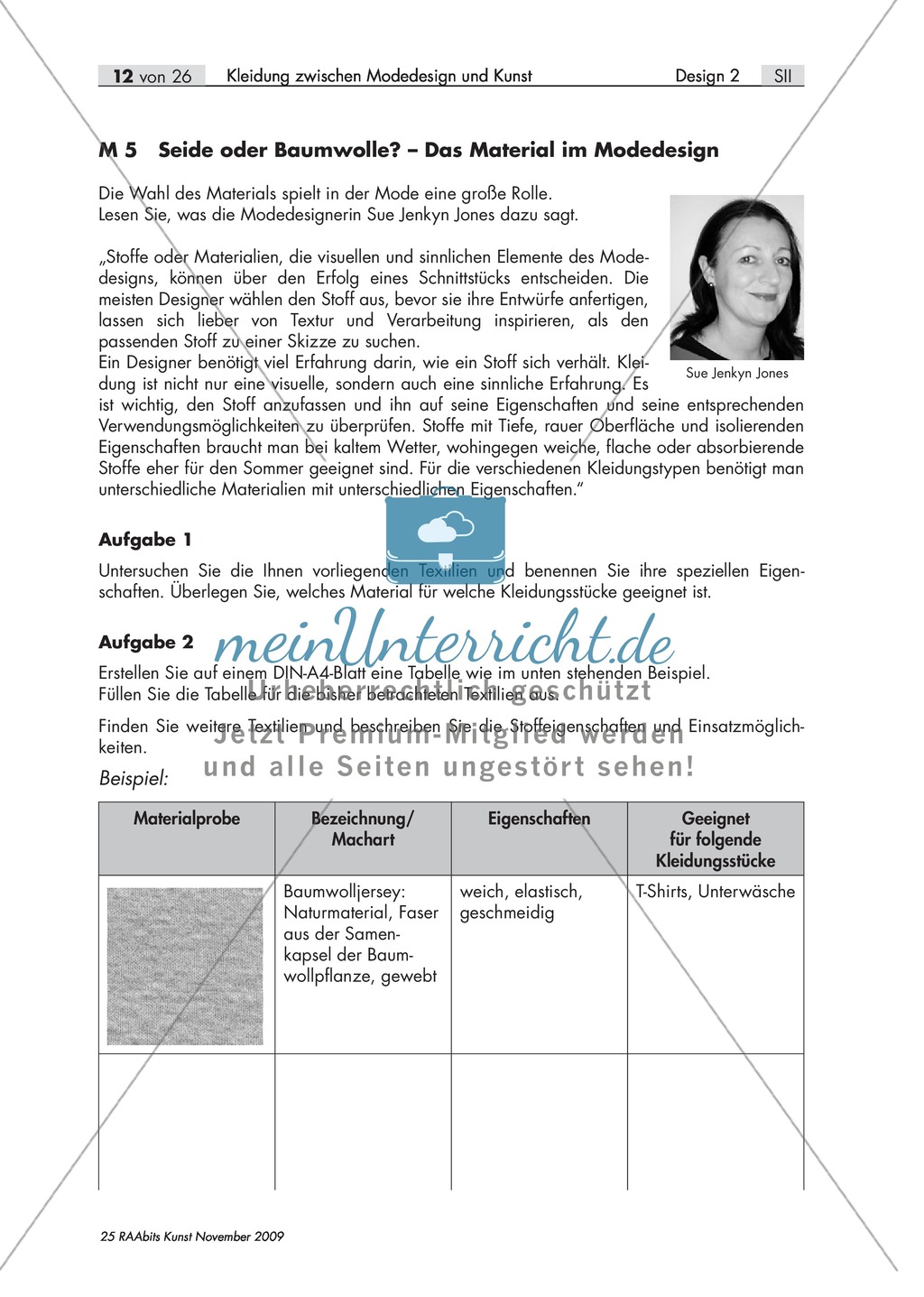Unterrichtseinheit zum Thema