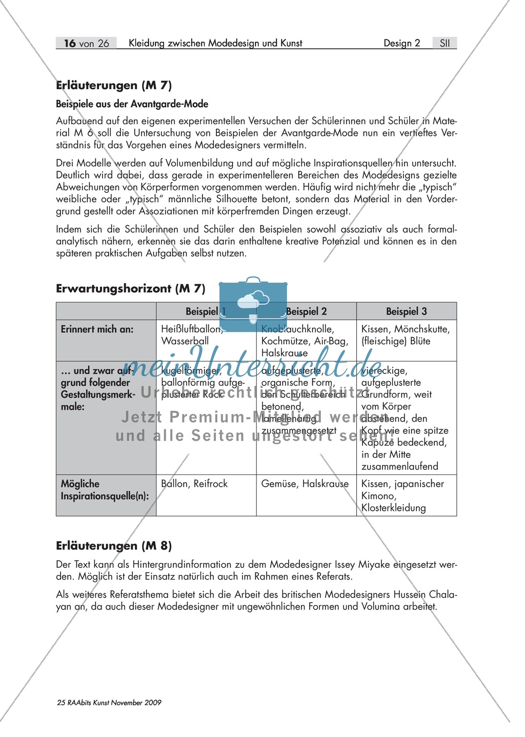 Unterrichtseinheit zum Thema