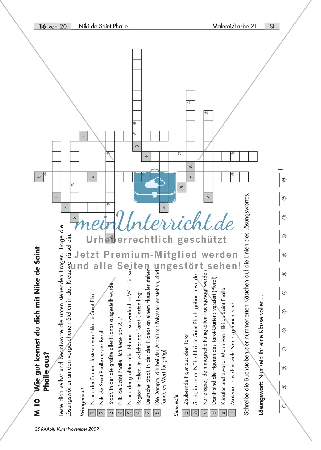 Unterrichtseinheit zum Thema